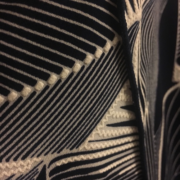 XL cowl dress navy white stretchy soft NWT - Picture 5 of 6